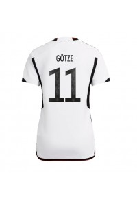 Duitsland Mario Gotze #11 Voetbaltruitje Thuis tenue Dames WK 2022 Korte Mouw